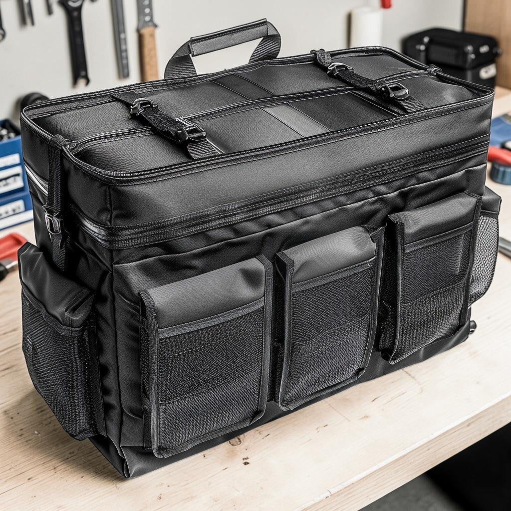 Xoran Foldable Car Trunk Organizer with Adjustable Compartments and Non-Slip Bottom