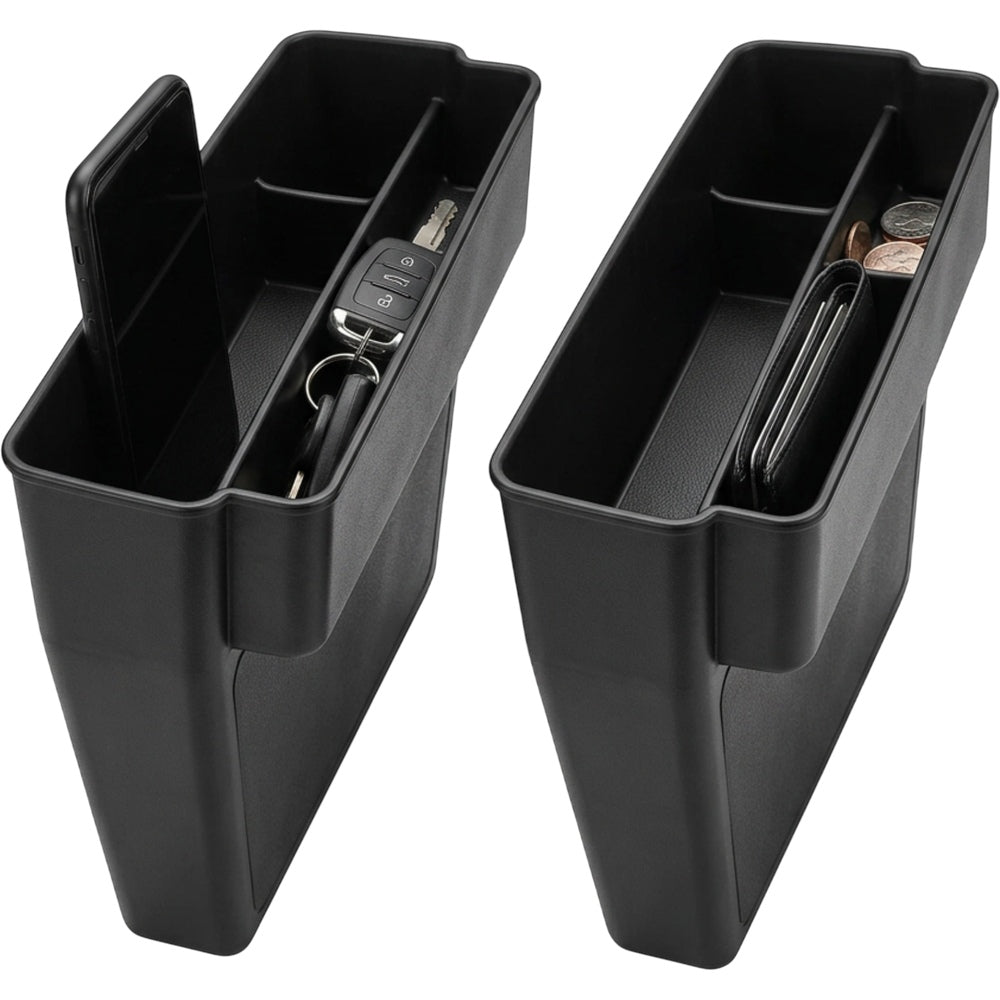 Xoran Car Seat Gap Organizer Black 2 Pack