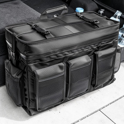 Xoran Foldable Car Trunk Organizer with Adjustable Compartments and Non-Slip Bottom