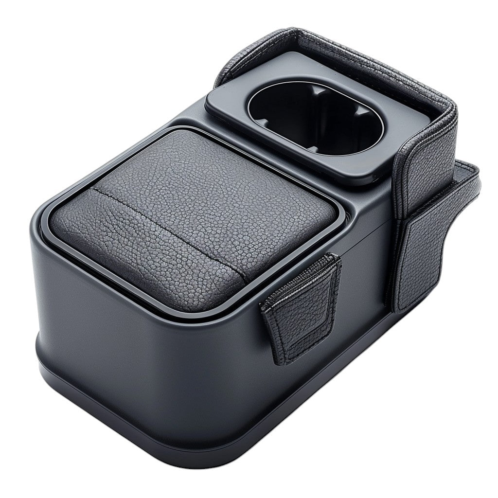 Xoran Universal Car Seat Gap Organizer with Cup Holder and Charging Cable Hole