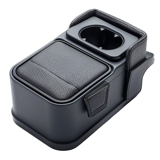Xoran Universal Car Seat Gap Organizer with Cup Holder and Charging Cable Hole