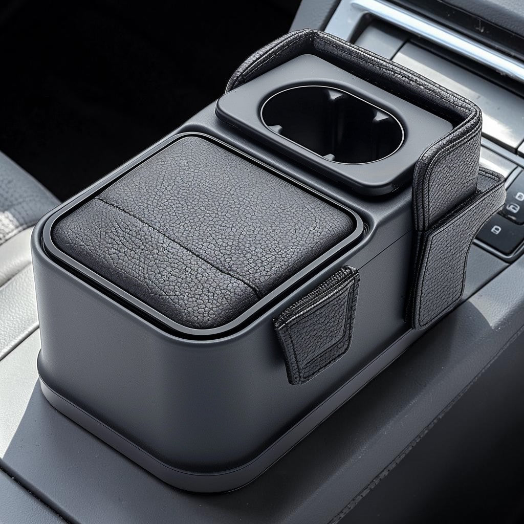 Xoran Universal Car Seat Gap Organizer with Cup Holder and Charging Cable Hole
