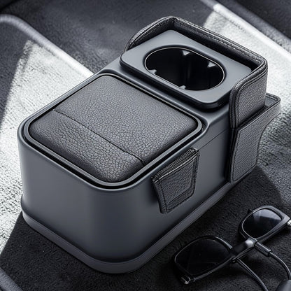 Xoran Universal Car Seat Gap Organizer with Cup Holder and Charging Cable Hole