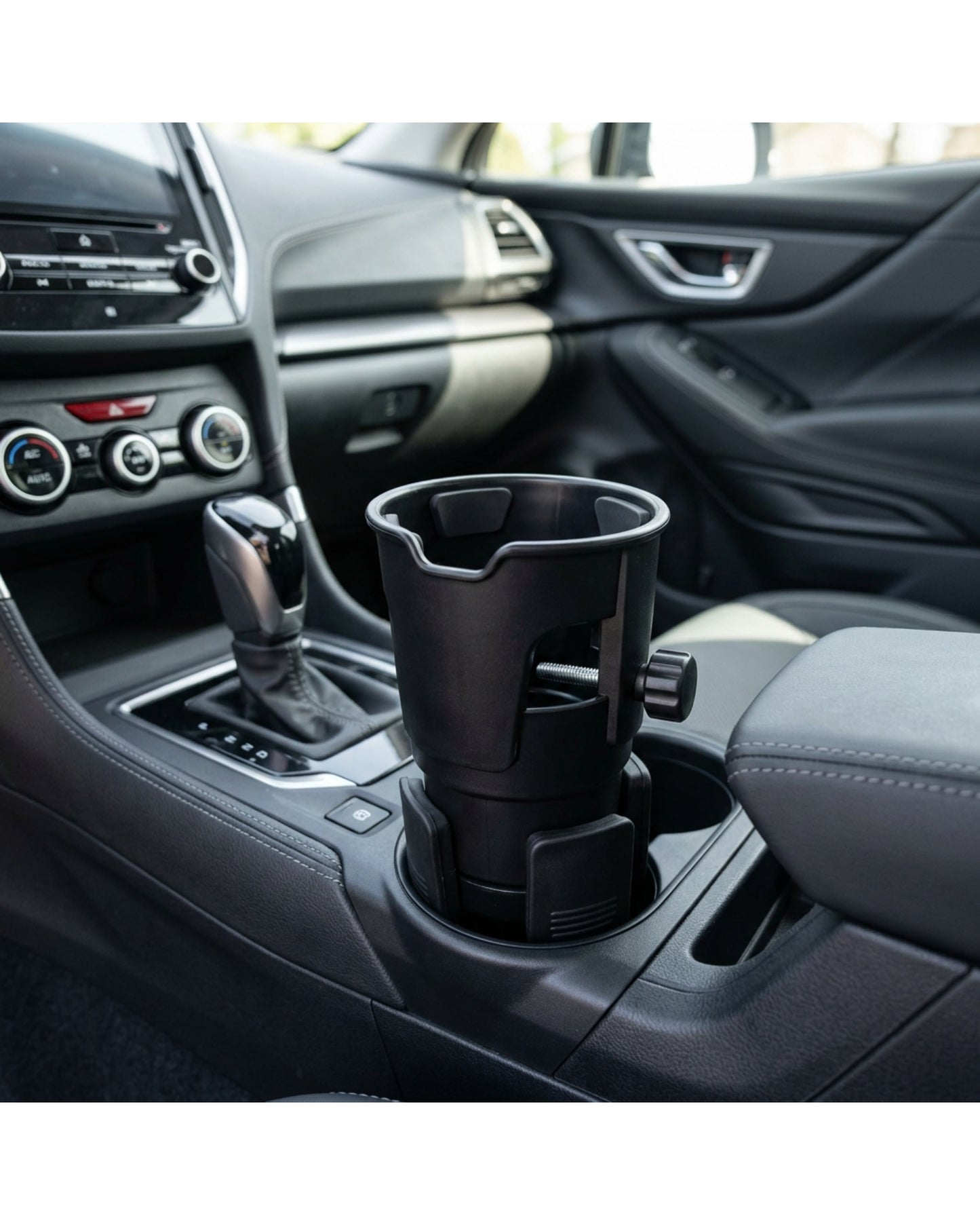 Xoran Cupnest Car Cup Holder Expander 3.0-4.2 in Black - Lifestyle view